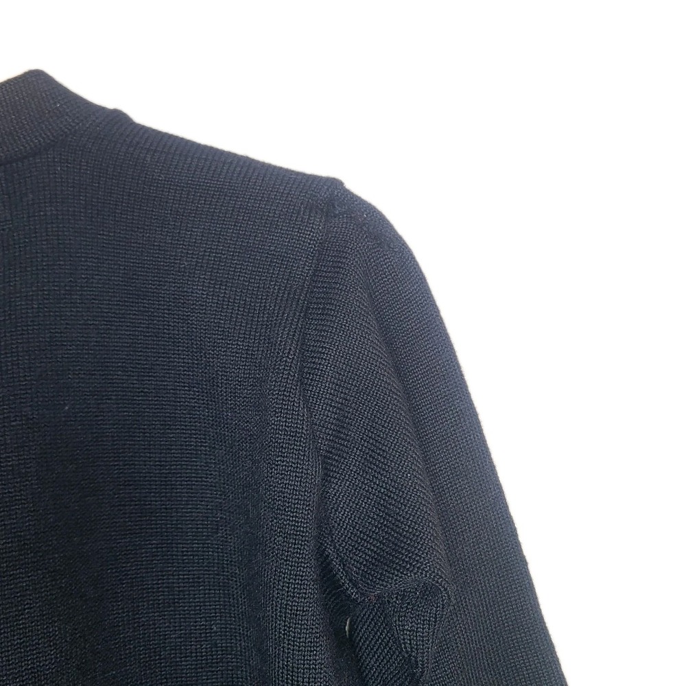 Vintage Letterman Cardigan 40s 50s HS Sweater‎ Black Red Lafayette IN Unisex - Picture 6 of 7